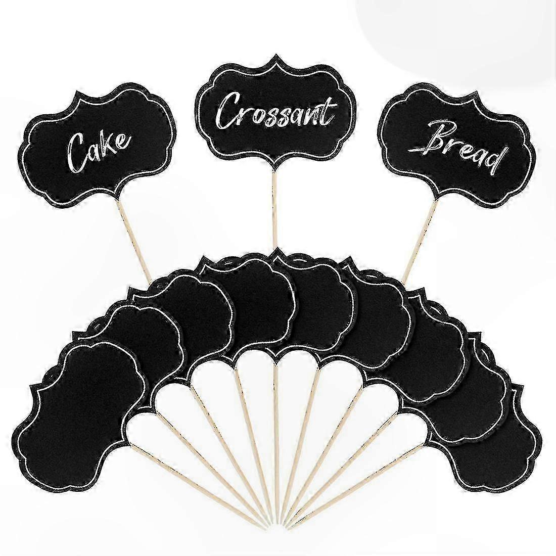 50 Pack Cheese Markers for Charcuterie Boards, Blank Food Tags, Toothpick Flags for Buffet Labels and Appetizers