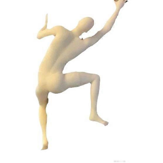 Dynamic Kinetic Climber Sculpture – Industrial Resin Wall Art, Unique Climbing Man Decor