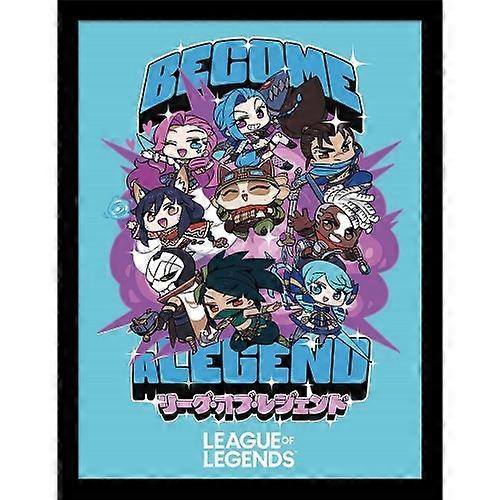 League Of Legends Become A Legend Framed Poster