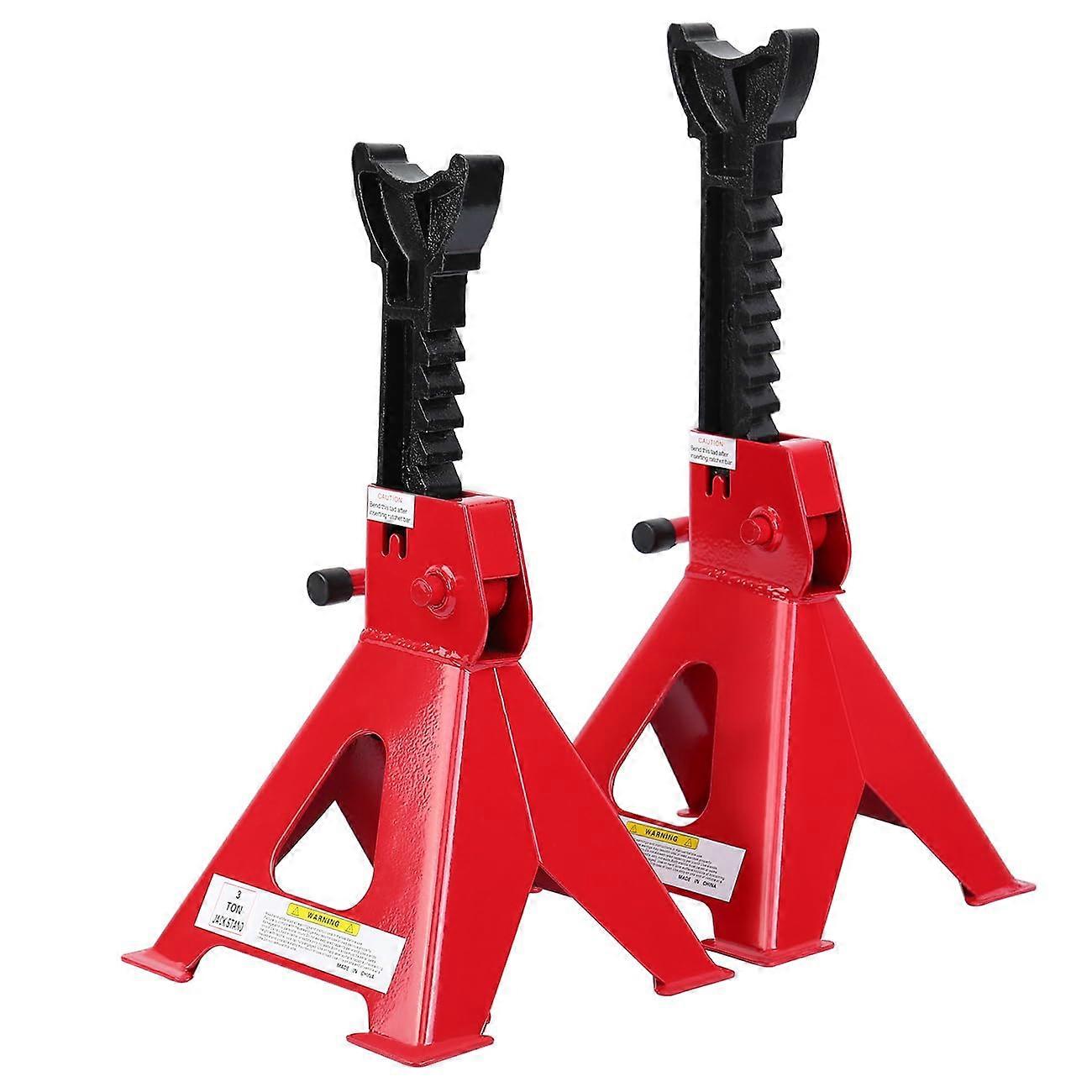 3 Ton Steel Jack Stands 6,000 lbs Capacity Car Jack Stands Adjustable Height for lifting SUV Pickup Truck Car UTV ATV Set of 2