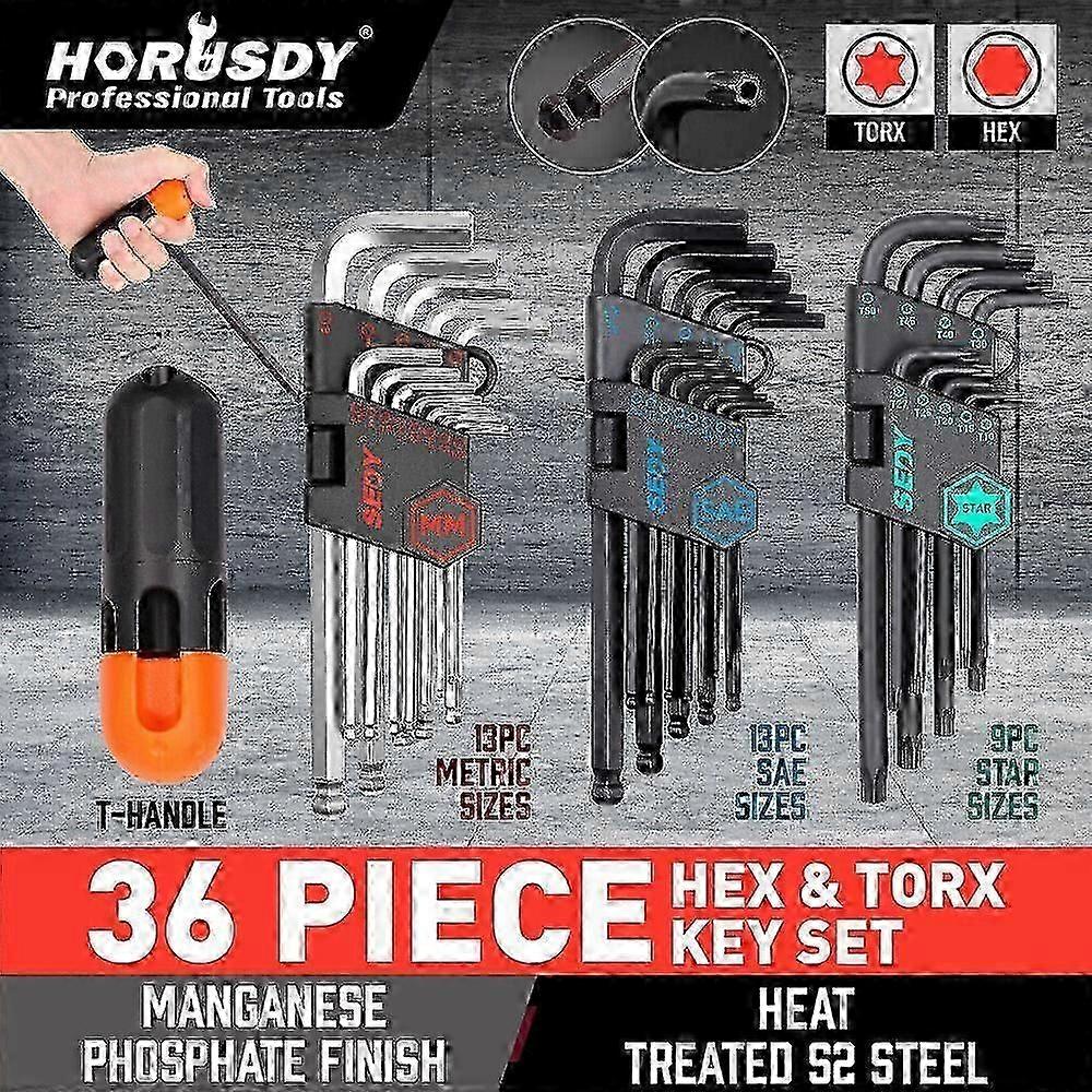 Industrial Grade Hex Key Allen Wrench Set, Precision Crafted for Durability & Performance, Alloy Steel Construction with High Hardness & Smooth Finish