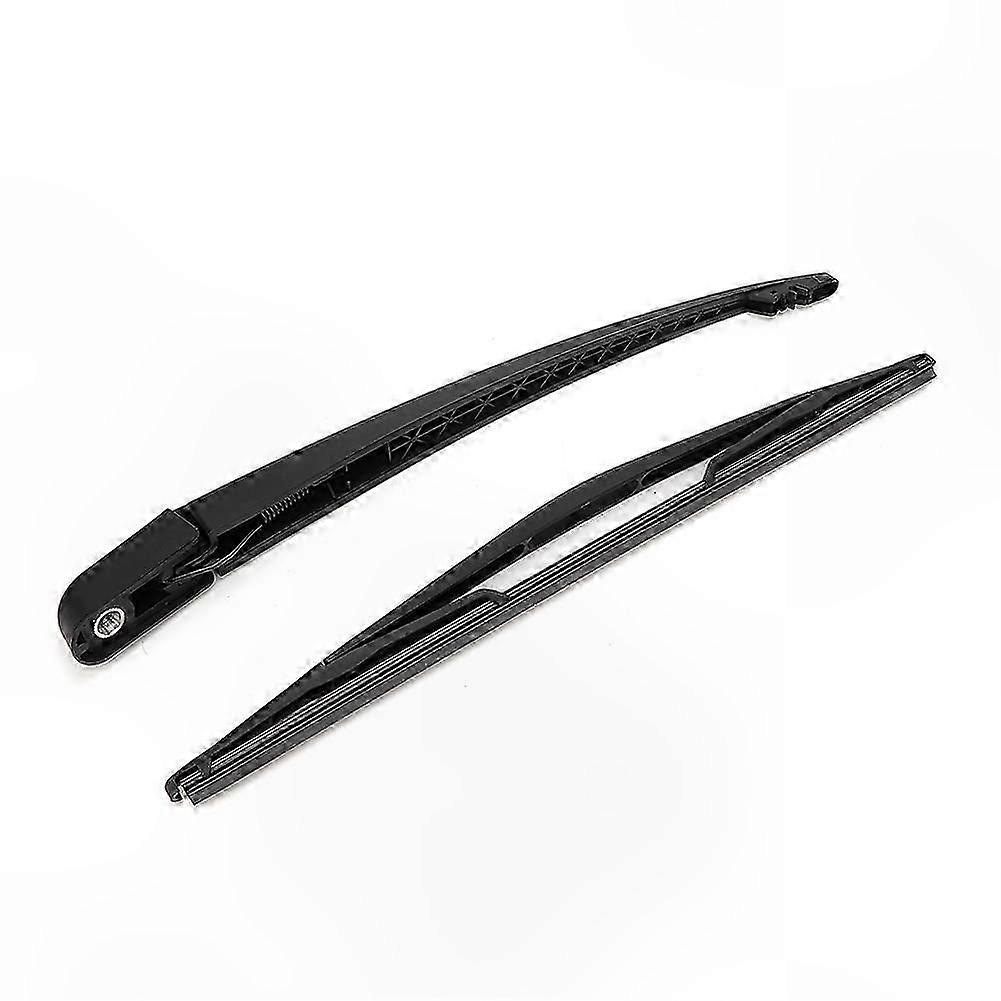 Front and Rear Windshield Wiper Blade Kit for Cars, Replacement Arm and Blade Set, Durable Black Design