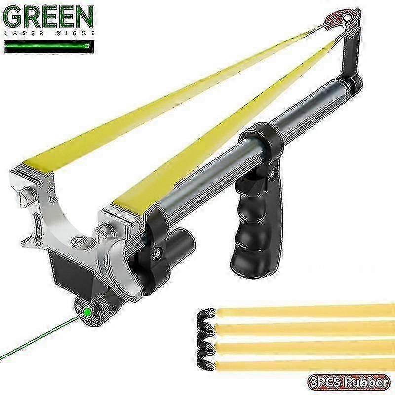 منجنيق قضيب تلسكوبي مستقيم محسن مع مطاط مسطح لأنشطة الهواء الطلق والرماية