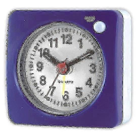 Analoginen matkaherätyskello, erittäin kompakti kello torkku- ja valotoiminnolla, erittäin hiljainen ei-rasti