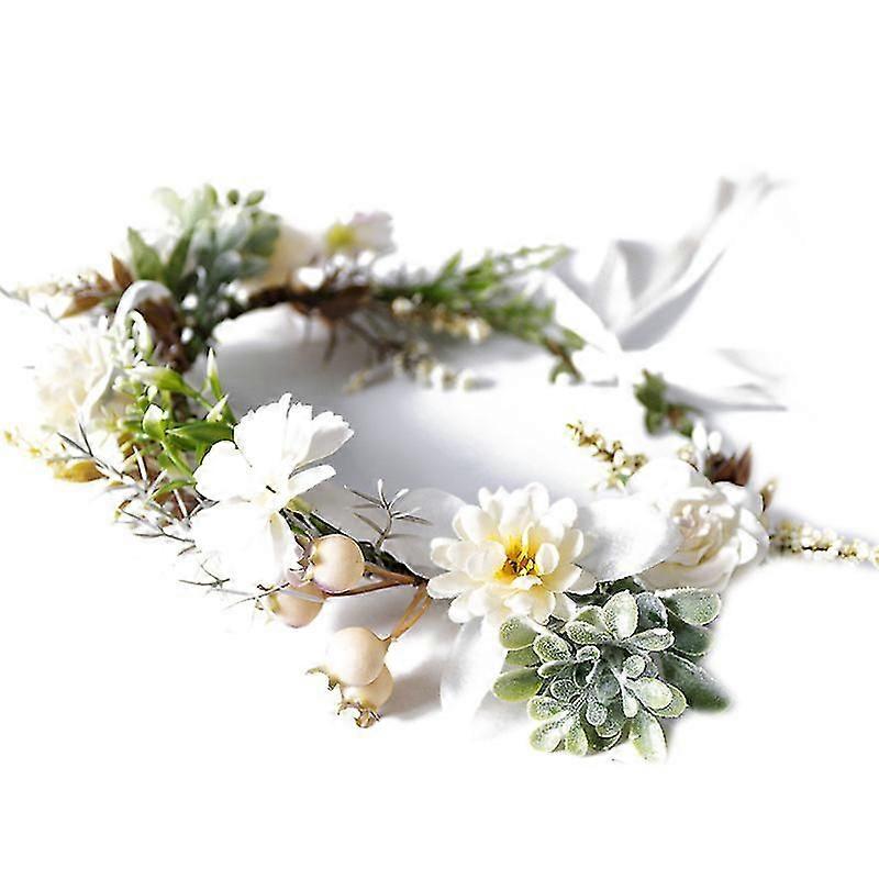 Brudeblomst hårkrans til bryllupsfest
