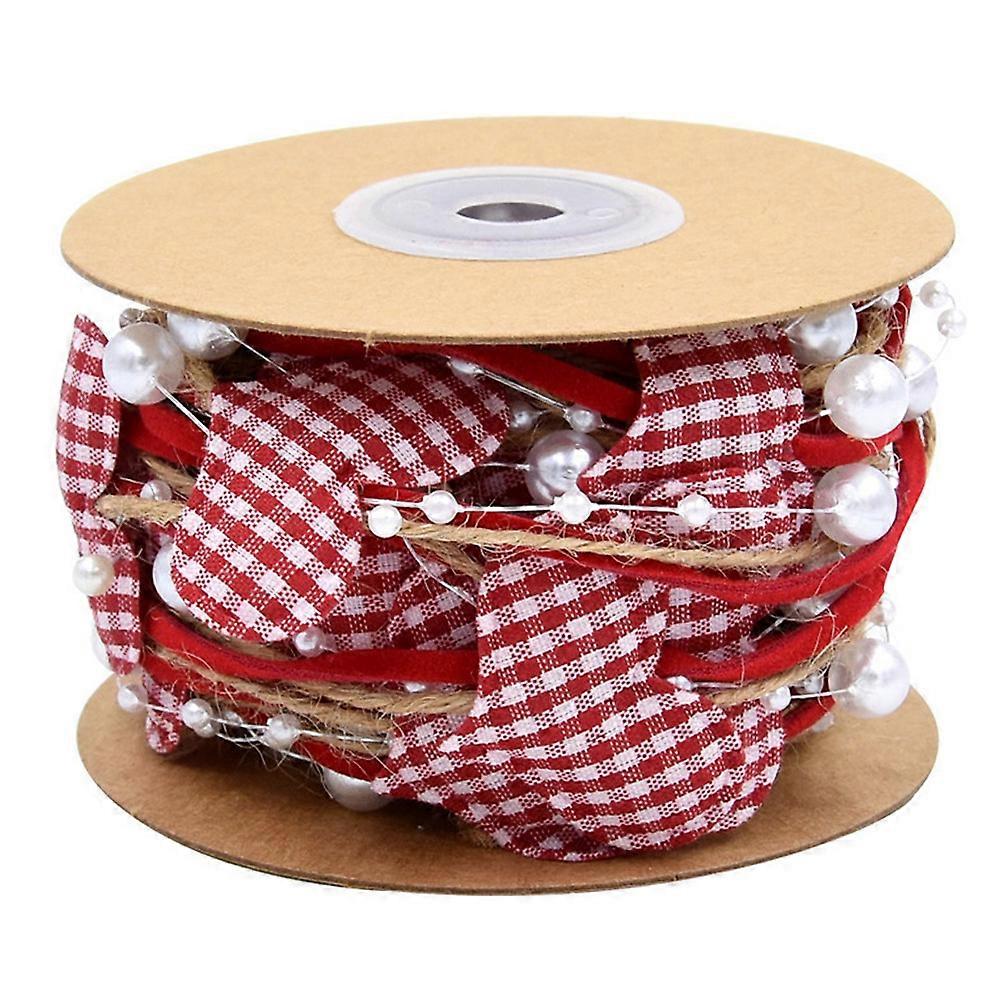 Flower Packaging Ribbon Red Polyester Lightweight Ribbon for DIY Versatility Projects