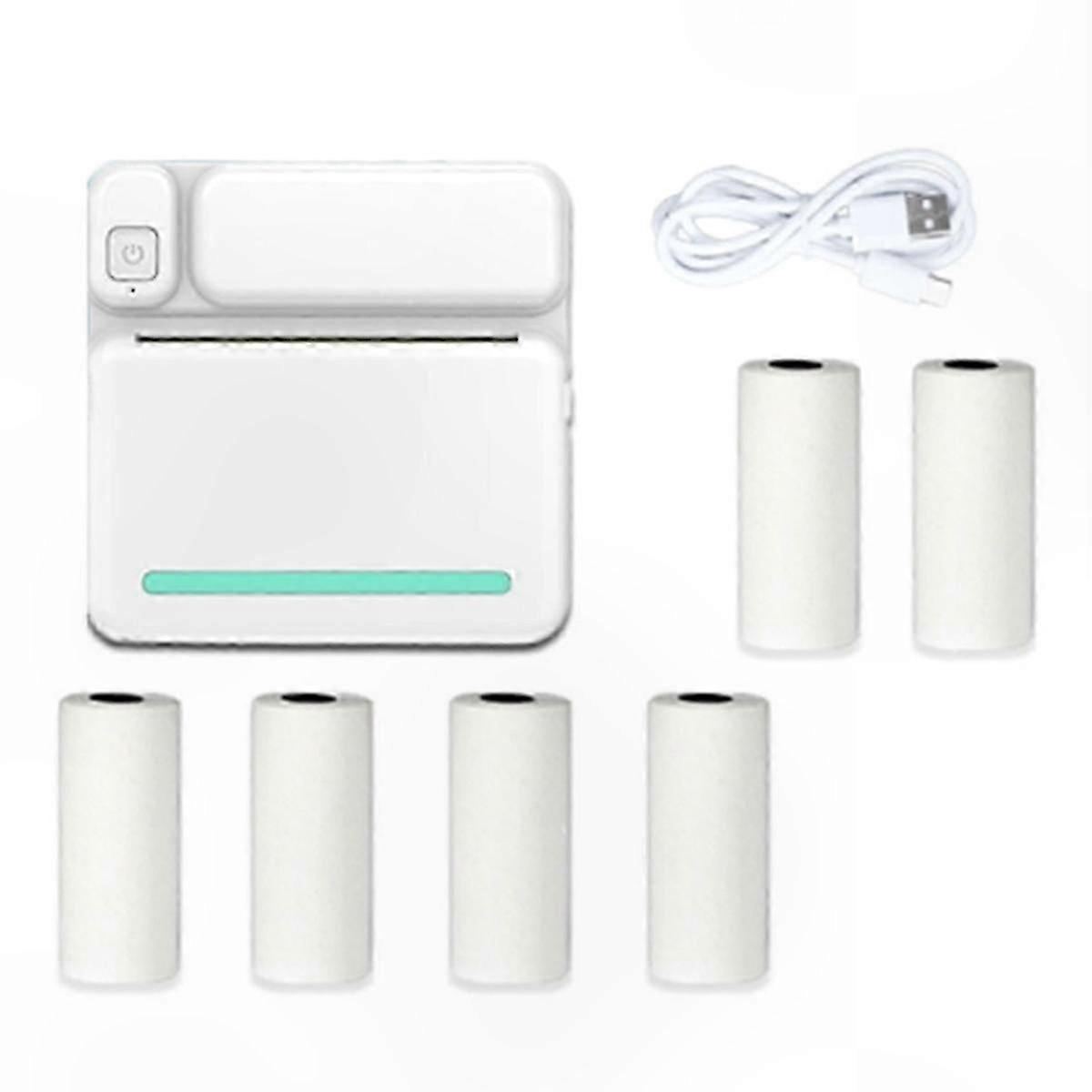 Compact Thermal Label Printer for Photos and Pockets with USB Connectivity hwy