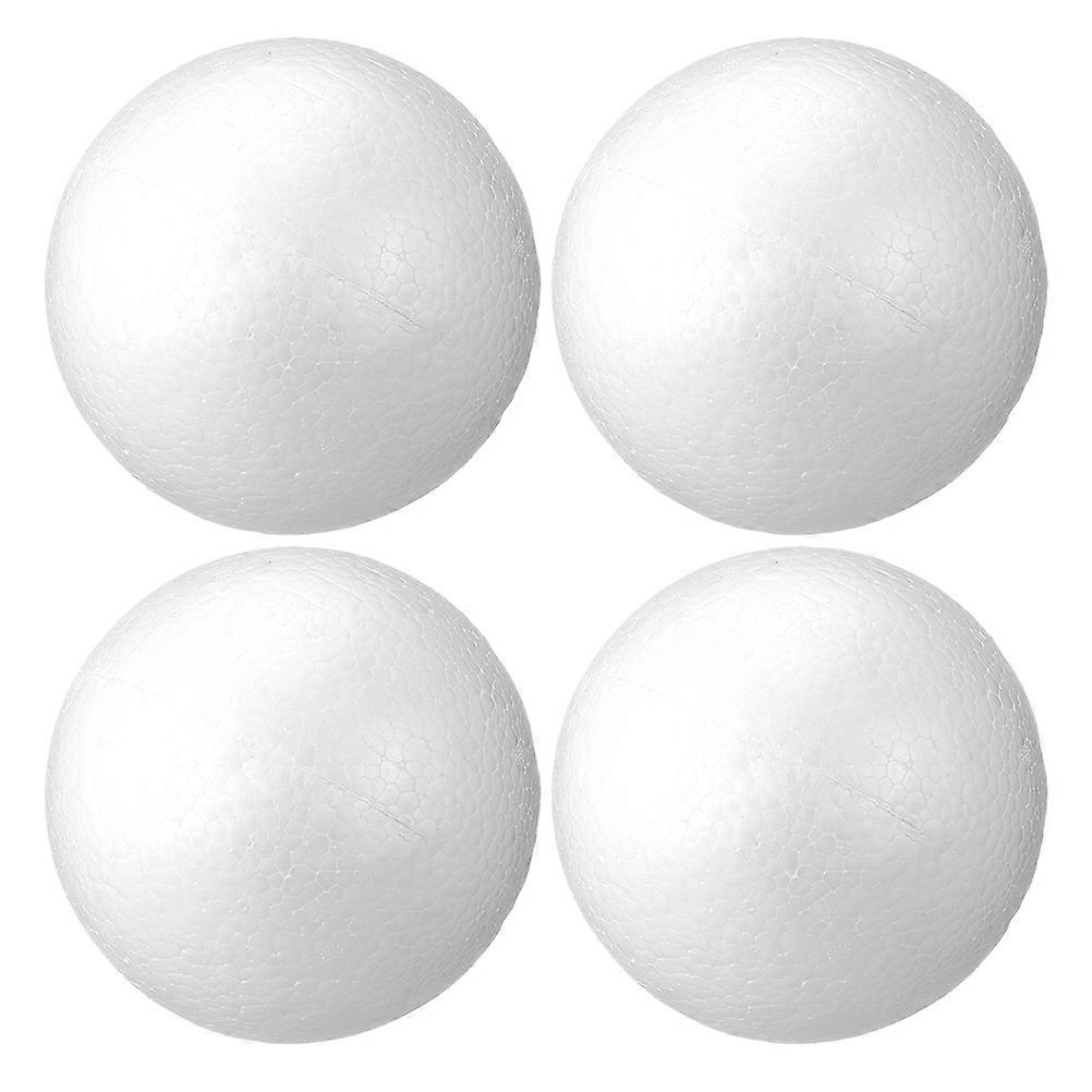4pcs White Foam Balls for Crafts – Durable, Lightweight Spheres for DIY Wedding Decorations, Art Projects, and Creative Party Designs
