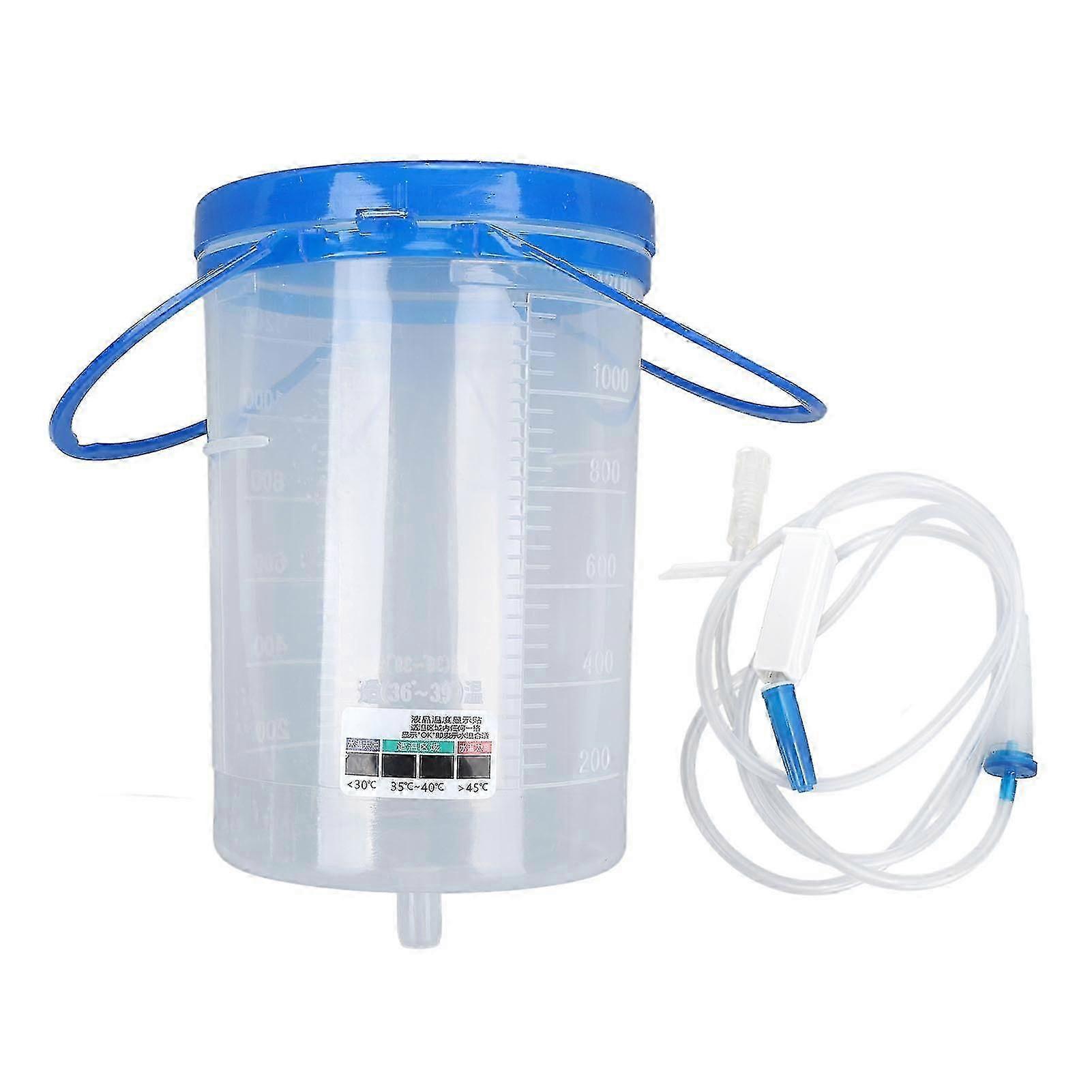 Κλύσμα Bucket Kit 1200ml Χωρητικότητα Ανακουφίστε Δυσκοιλιότητα Κλύσμα Καθαρισμού Παχέος Εντέρου Σετ Για Την Υγειονομική Περίθαλψη Zekai