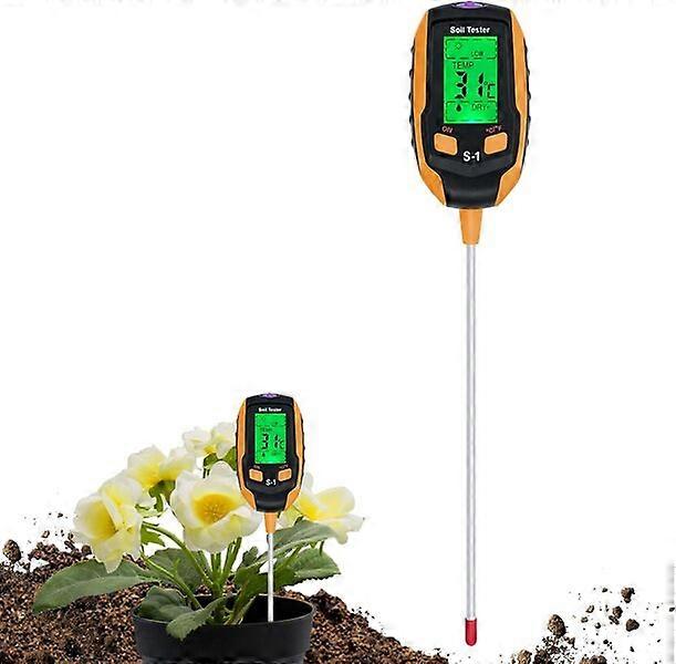 Four-in-one soil tester, easy to operate, insert into the soil to quickly obtain data
