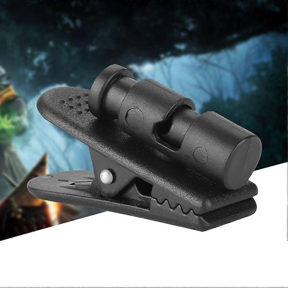 2PCS Black Earphone Headset Clips for 2-4mm Cable, 4.5cm Long