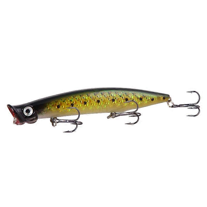 Popper lures, weighing 13 grams and measuring 11 centimeters in length, attract fish and increase the bite rate