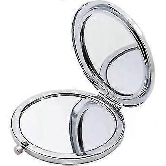 Magnifying Compact Mirror For Purses ,folding Mini Pocket Double Sided Travel Makeup Mirror,perfect For Purse, Pocket And Travel