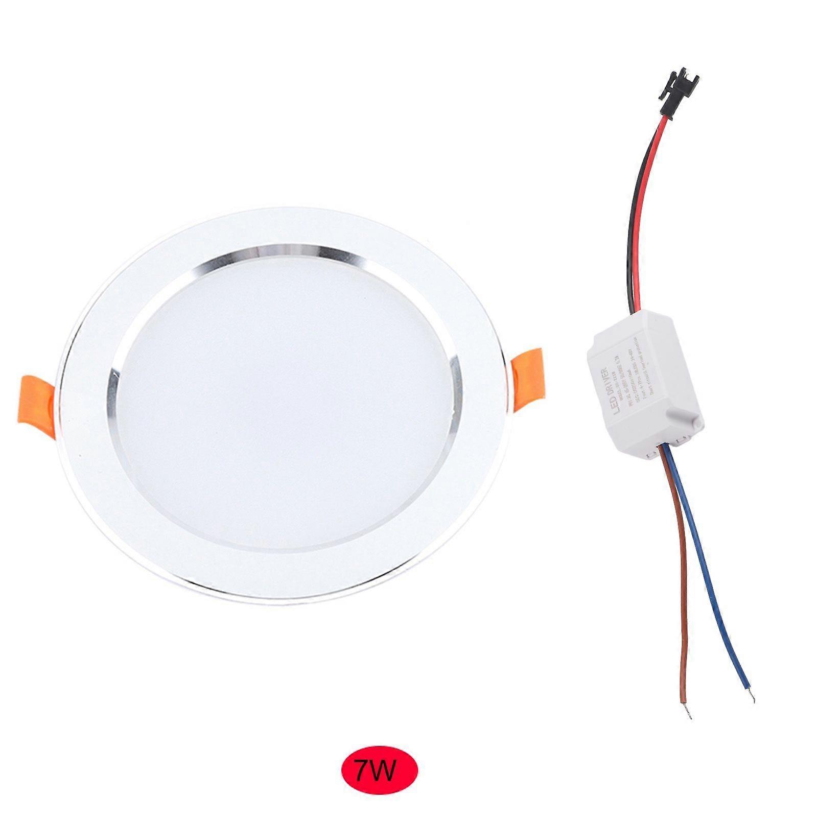 LED 7W Sensor Ceiling Embedded Panel Light Human Body Motion Sensor Light AC85265V