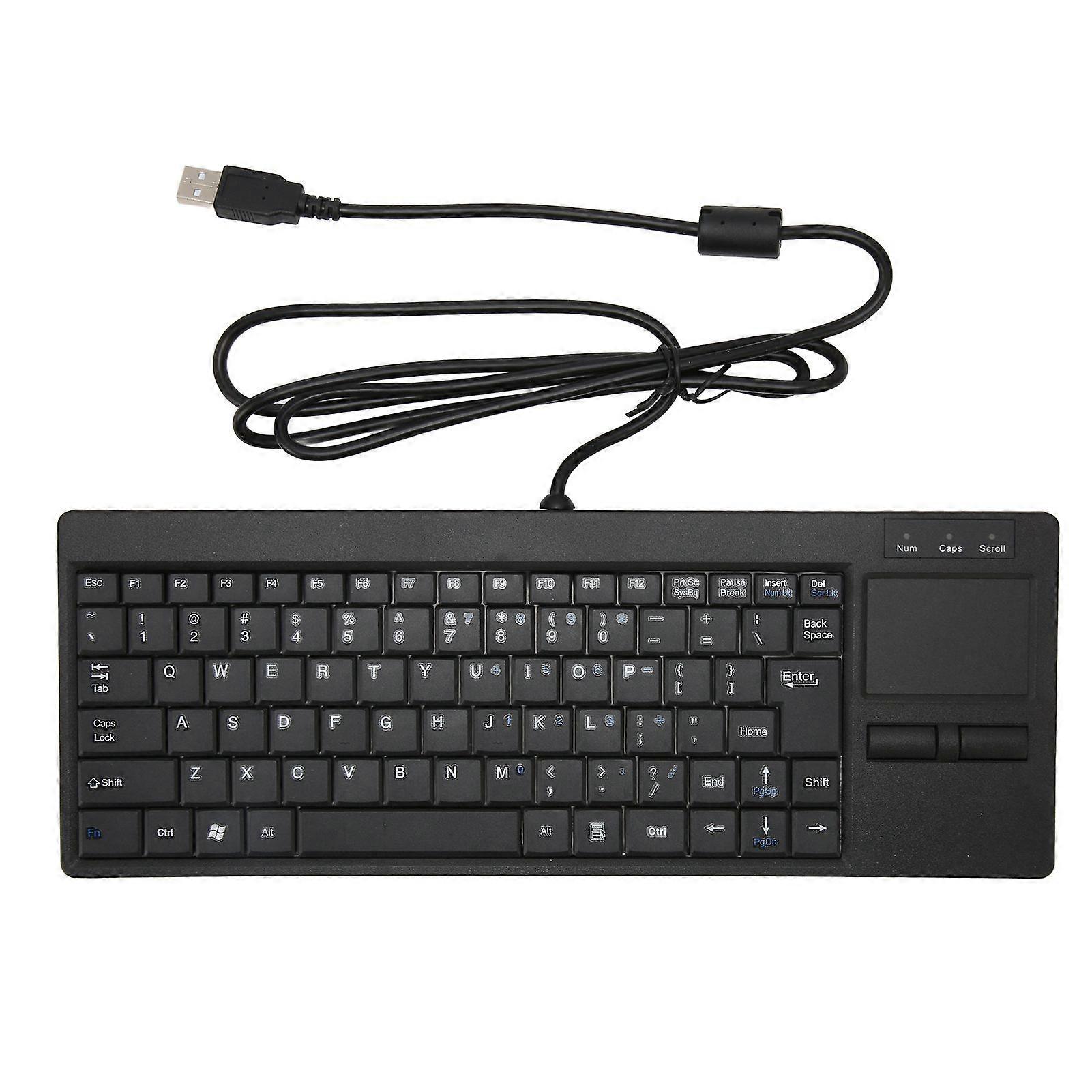 Clavier industriel Pavé tactile Connexion filaire X Pied de ciseaux Plug and Play IPC Clavier pour l’industrie Contrôle USB Interface avec fonction HUB
