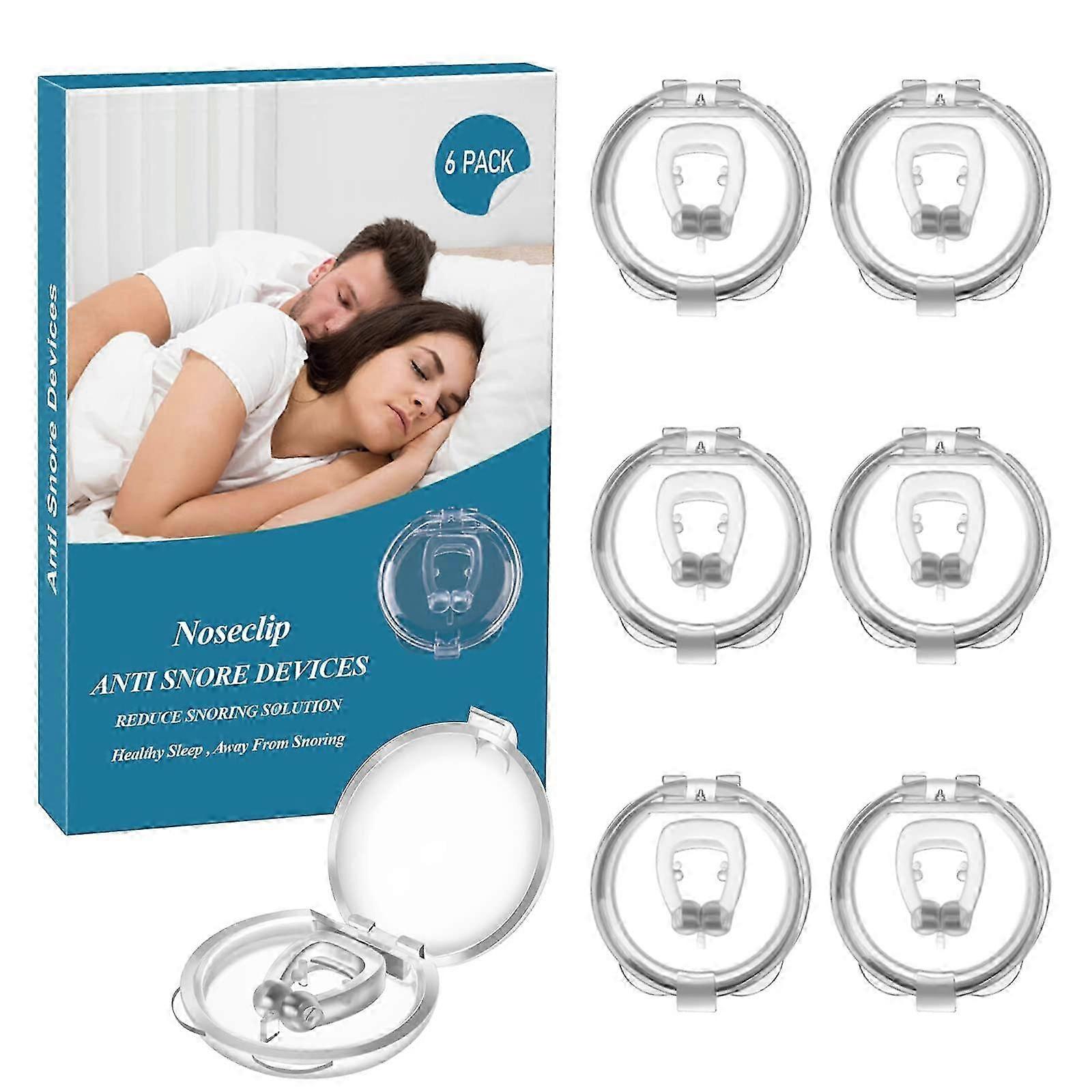 6PCS Anti Snoring Devices - Silicone Magnetic Anti Snoring Nose Cli...