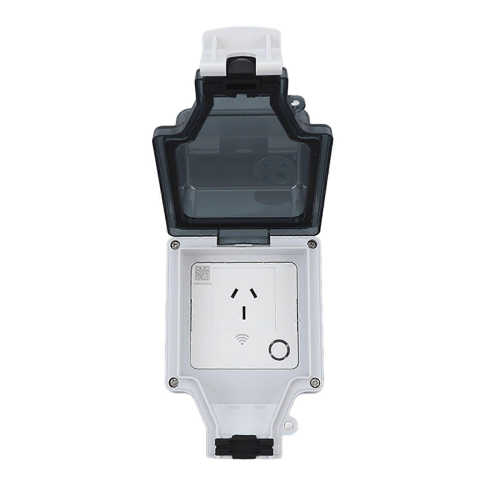 WiFi Intelligent Socket Type 86 IP66 Outdoor Waterproof Wifi Smart Power Outlets APP Control 15A