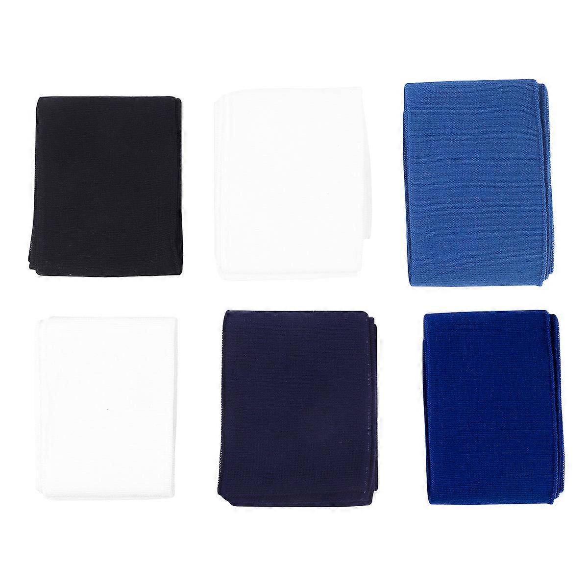 Knitted Elastic Fabric for DIY Clothes Assorted Color 6 Pieces Great for Sleeves Collar Crafts Stretch