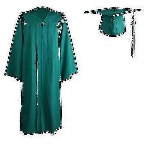 2022 Erwachsene Reißverschluss Universität Akademische Abschlusskleid Robe Mörtelbrettmütze