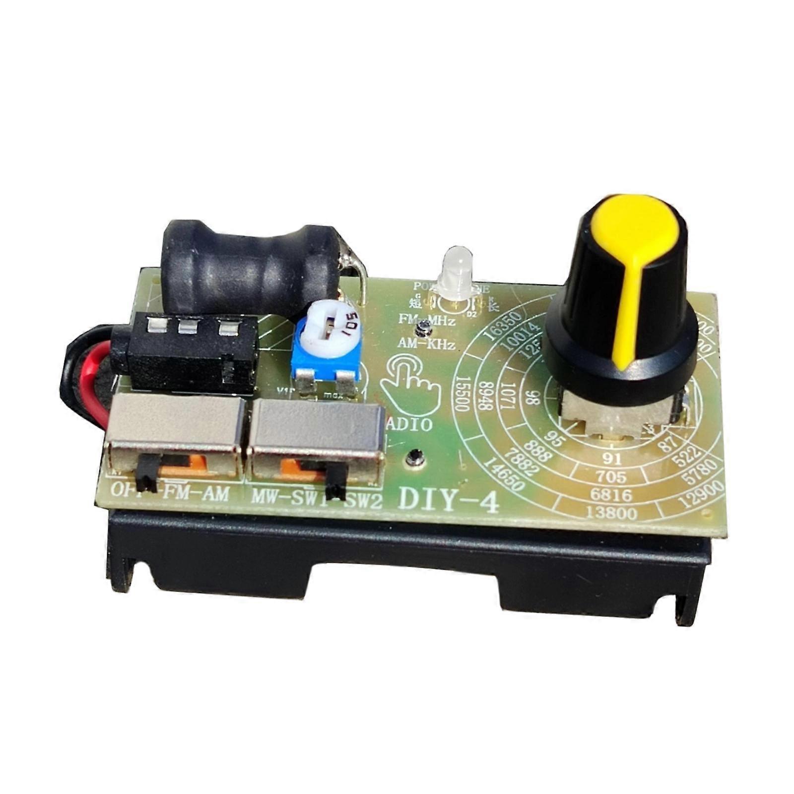 FM MW SW Radio Module Small Battery Operated 4 Band with Manual Tuning Dial