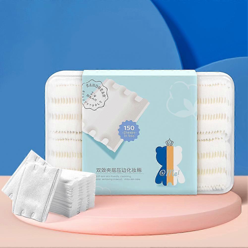 Makeup Remover Pads Face-Applying Cotton 150 Sheets Skin-Friendly Bear Cottons