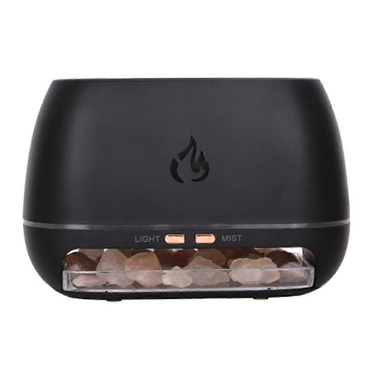 Rock Scent Diffuser with USB Air Humidifier & 3D Flame Aromathe Essential Oils Diffuser