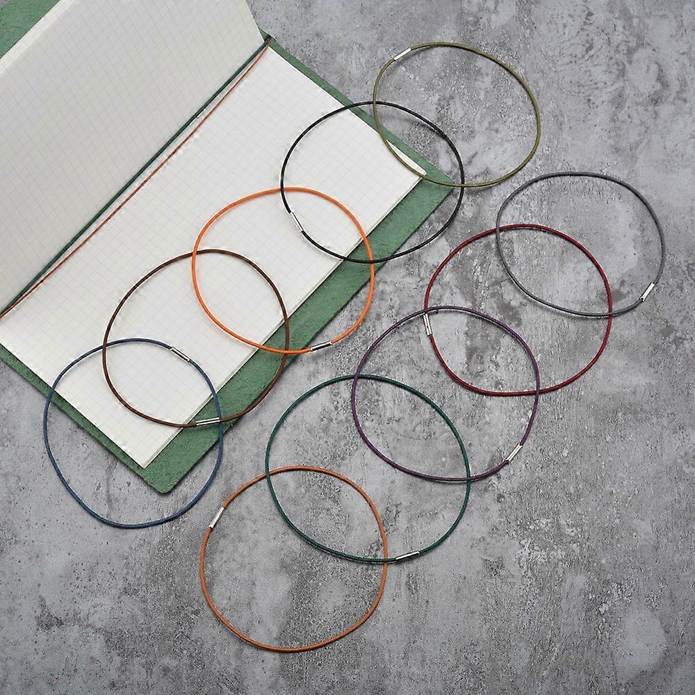 12pcs Elastic Notebook Bands for Travelers Notebook Nylon Stretchable Binding Elastic Cord for Travel Journal Refillable Diary Book Accessories