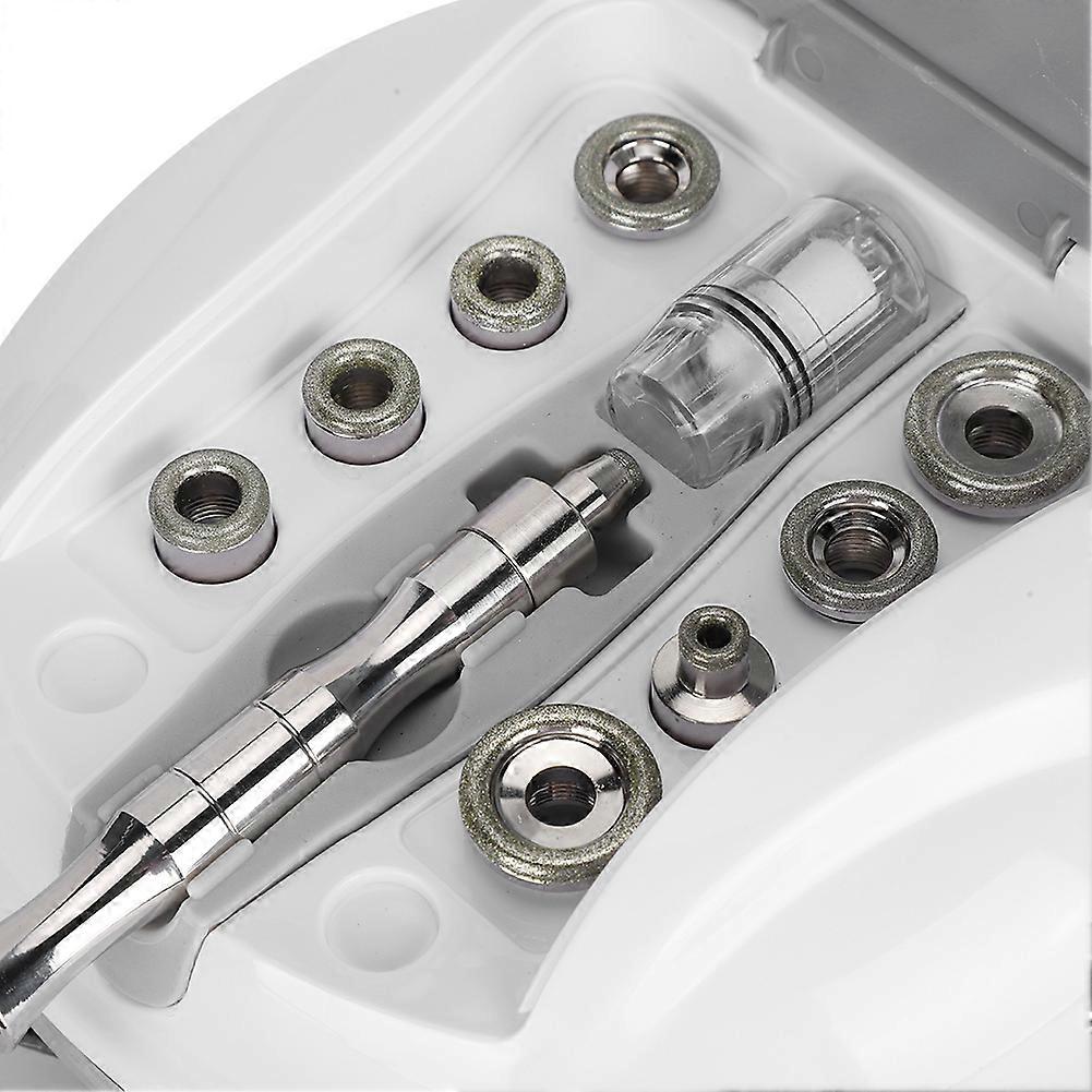Microdermabrasion Face Machine with 9 Heads 110-240V US Plug
