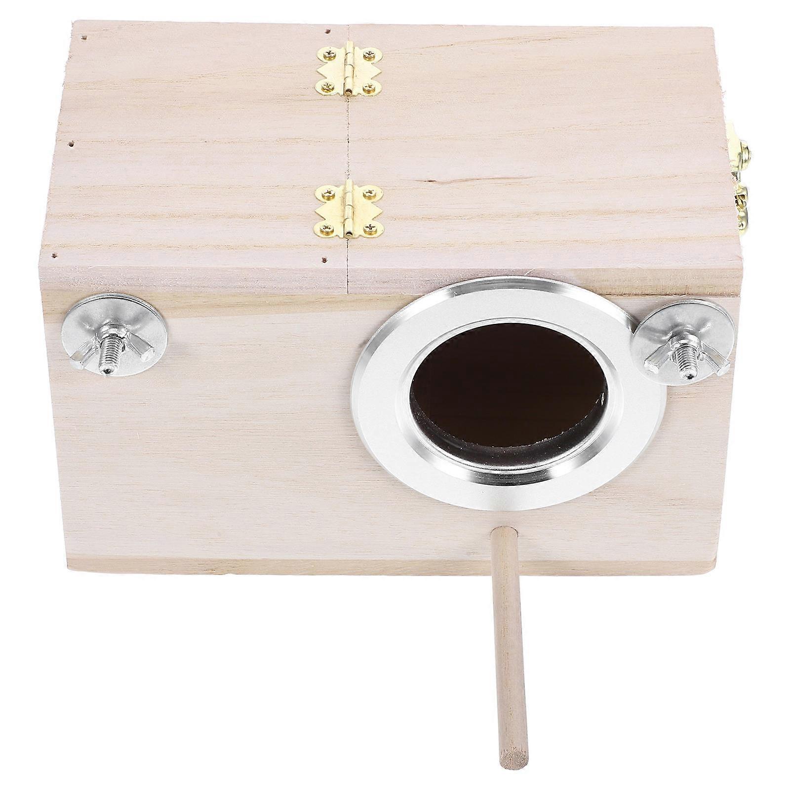 Parakeet Nest Box Wooden Bird House for Breeding 5Pcs