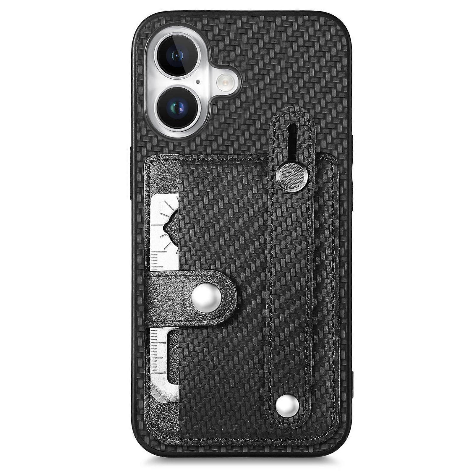 Wristband Kickstand Card Wallet Back Phone Case with Tool