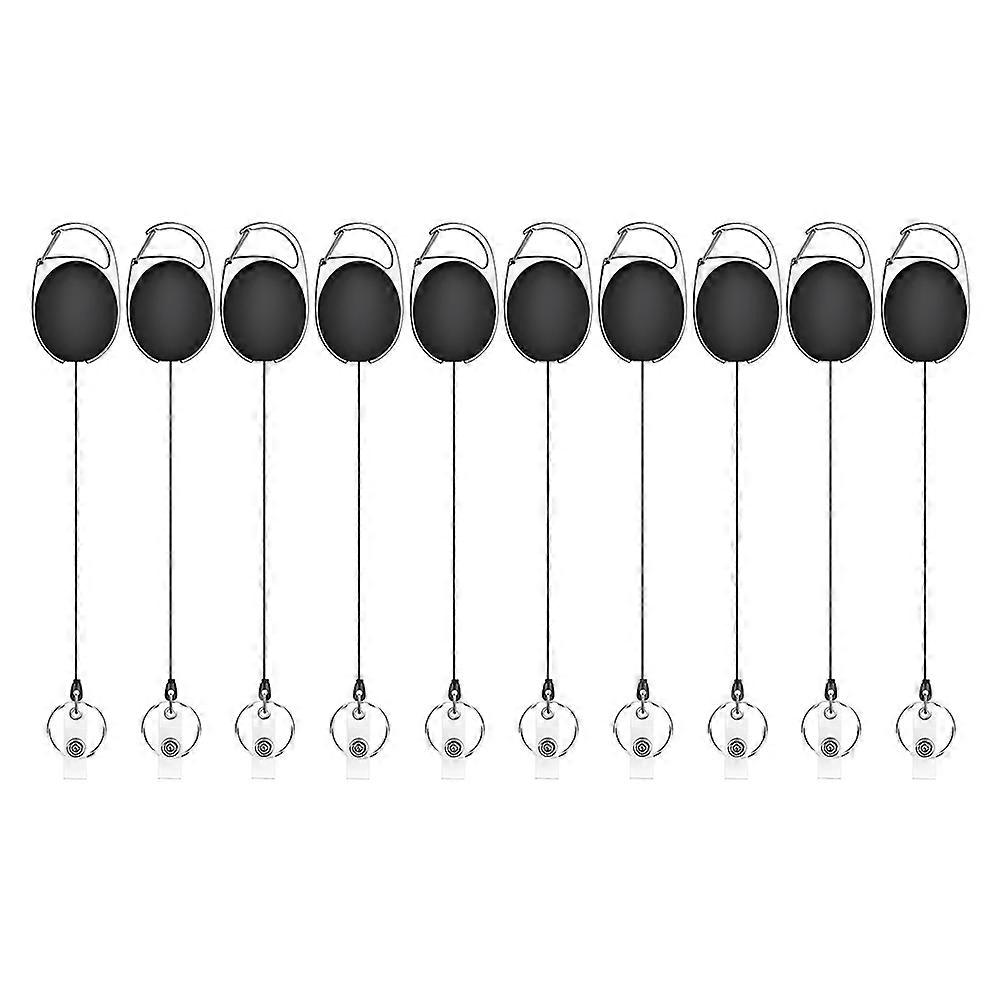 Retractable Badge Reel Clip Employee Badge Holder for Nurses 10Pcs