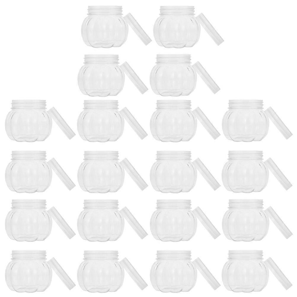 Clear Pumpkin Candy Jar Candy Container for Storage 20Pcs Transparent Pet