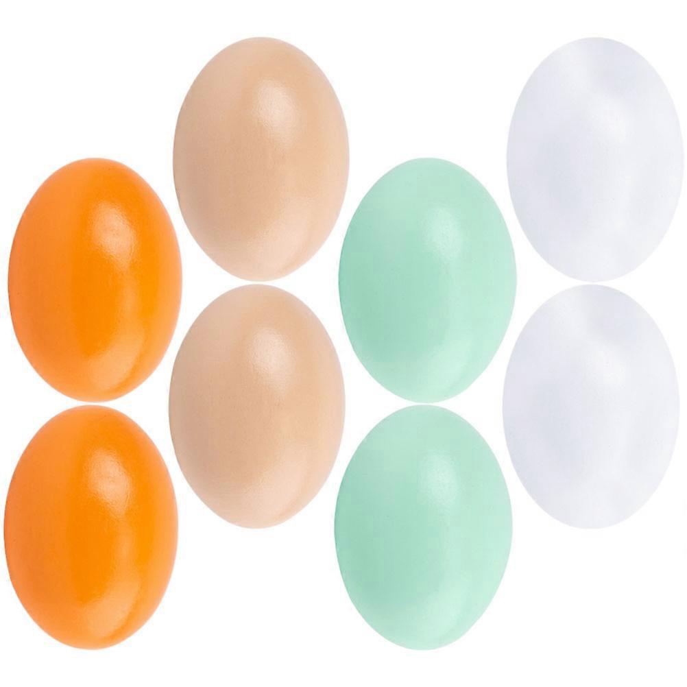 Easter Crafts Wooden Eggs for Home Scene Decoration 40Pcs Set