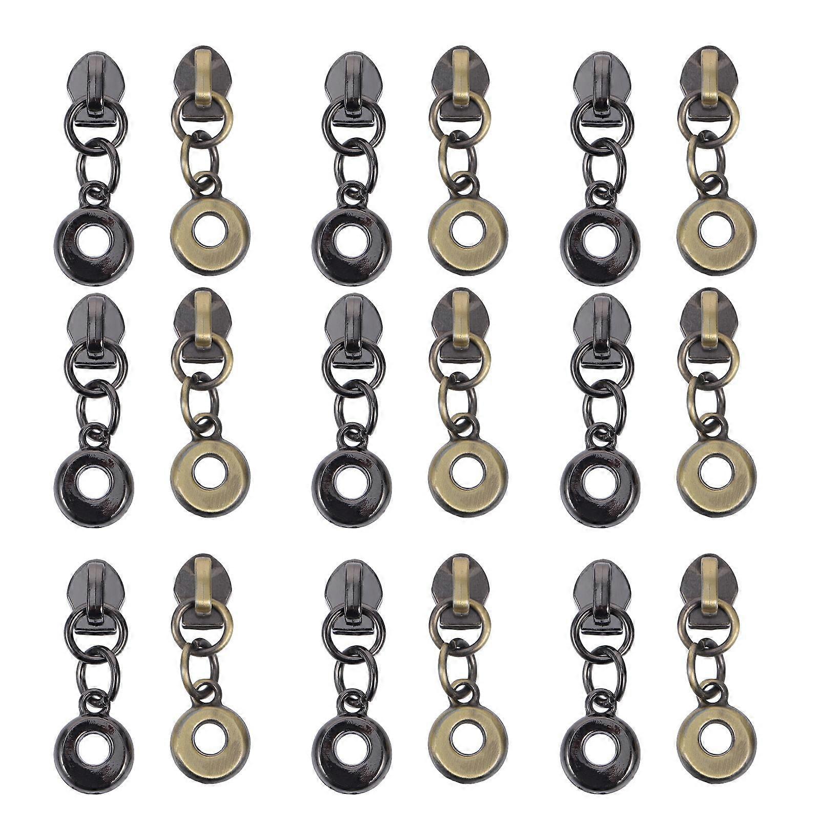 Bag Zipper Pull Tab Zipper Pullers for Travel Suitcases Practical Black Replacement 50Pack