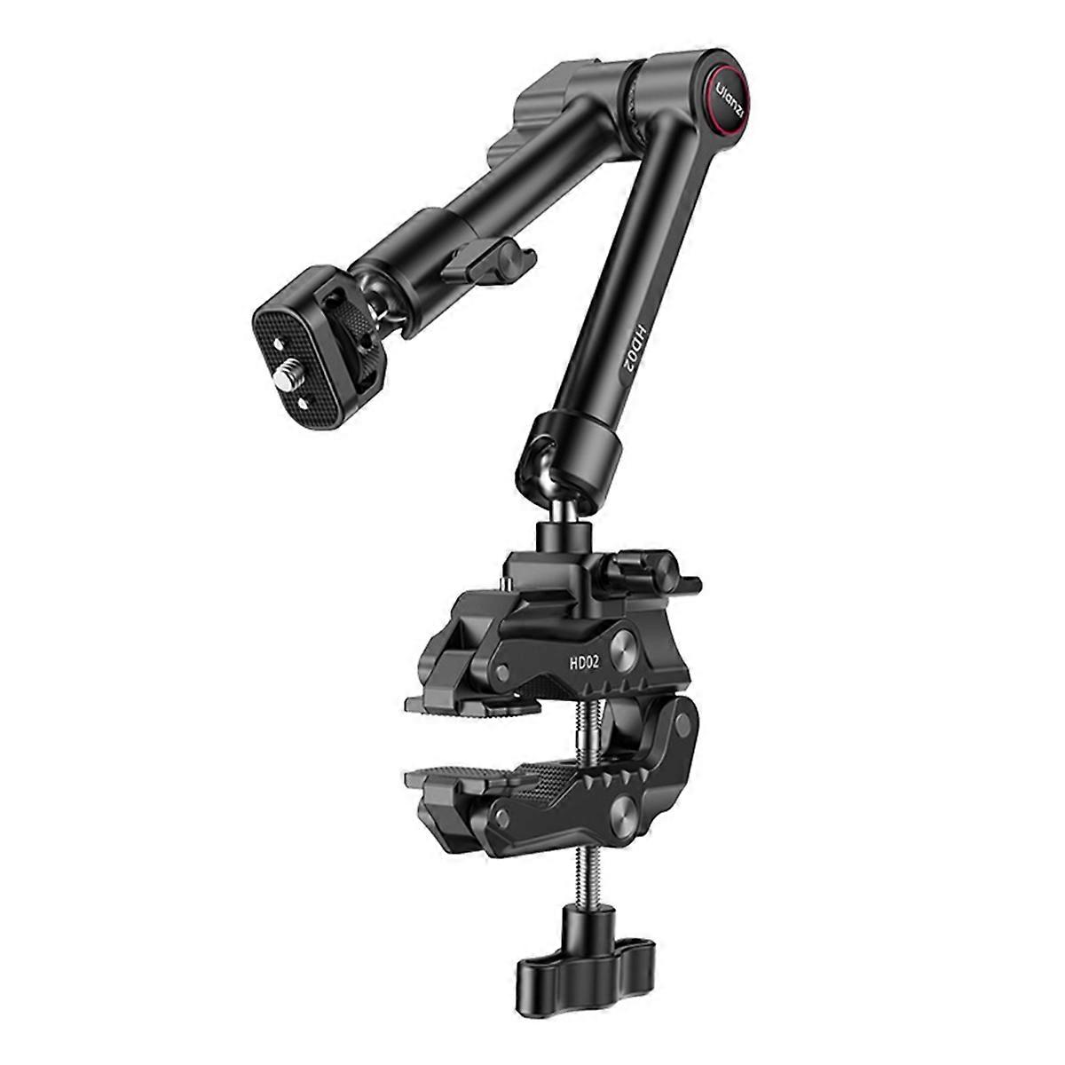T018 10-Inch Magic Arm Kit with All-Direction Ball Head Adaptable Clamp for Outdoor Camera Photography Livestreaming Vlog