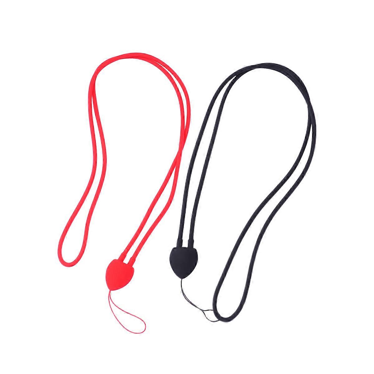 Mobile Phone Straps Silicone Neck Strap for Hanging Use 2Pcs Random Color