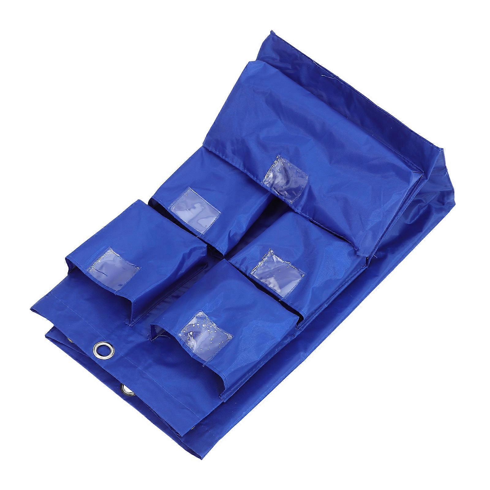 Cleaning Cart Bag Janitorial Multi-Functional for Storage Use Blue