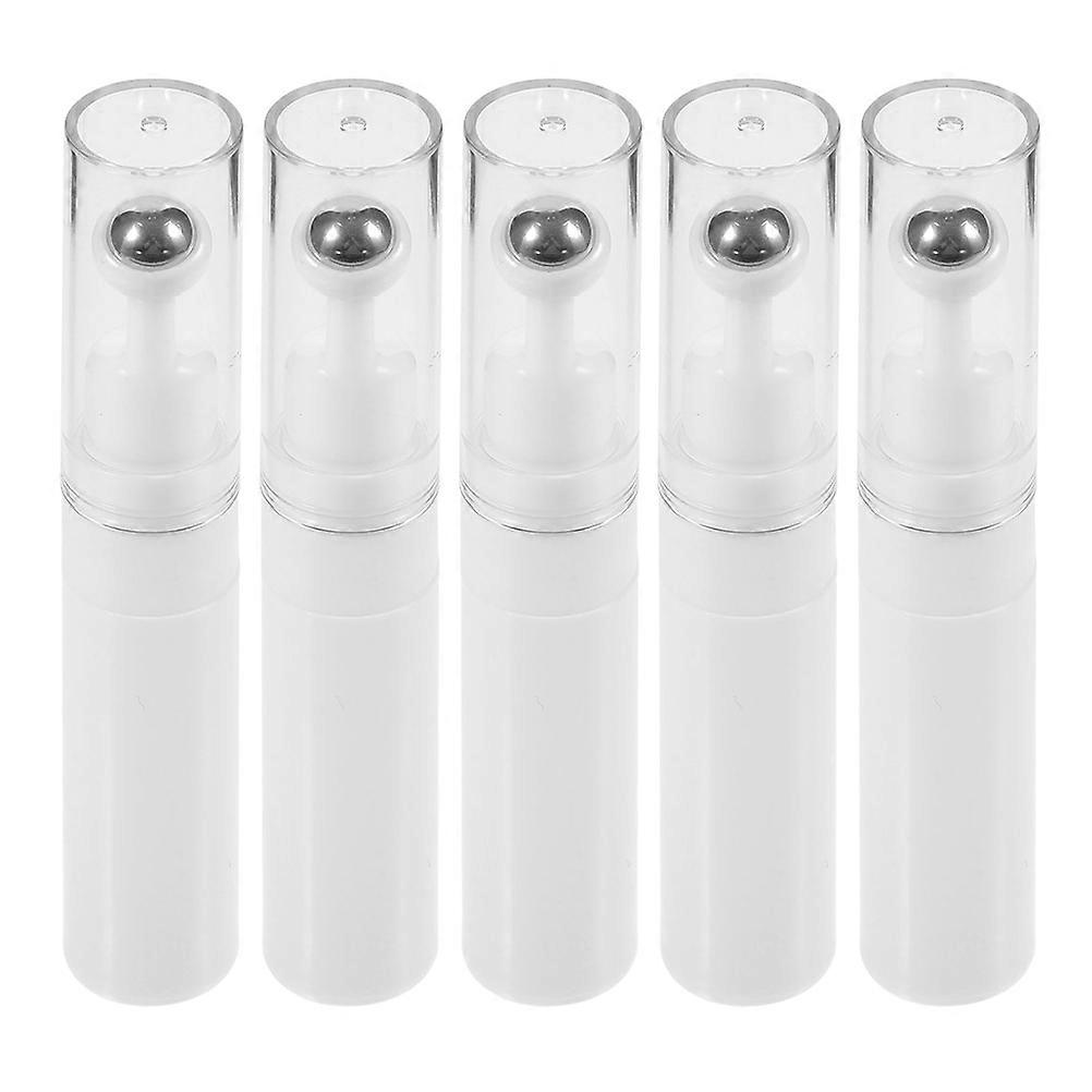 Refillable Roll on Bottles Eye Cream Set for Travel 20Pcs White Rollerball Containers