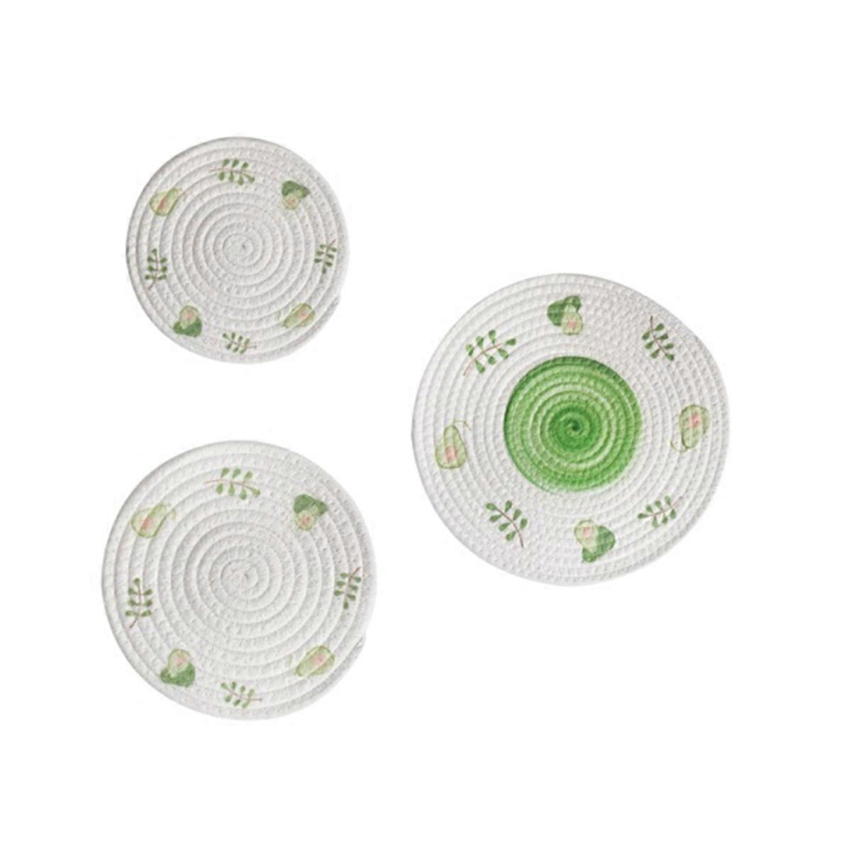 Round Table Mat Woven Placemats Anti Slip Dining Table Mats C