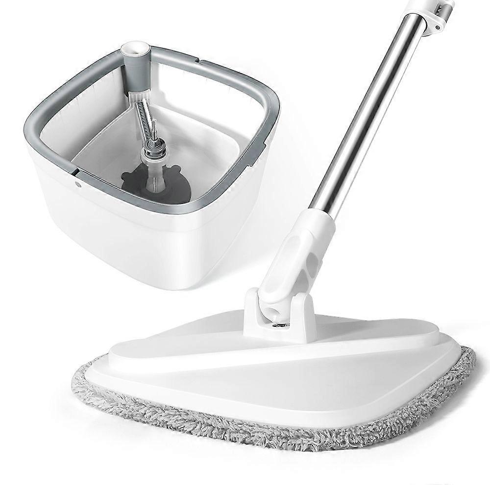 Detachable rotating magic mop with stainless steel handle