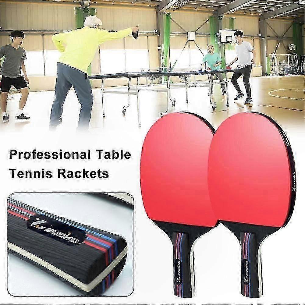 High-Performance Table Tennis Racket with Elastic Rubber for Beginners