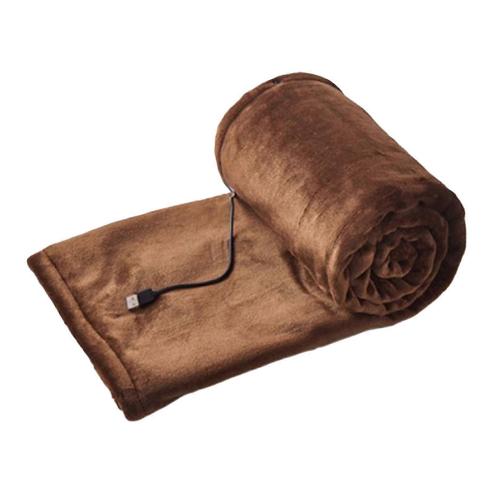 USB-Powered Electric Heated Fleece Blanket for Portable Warmth During UK Winters