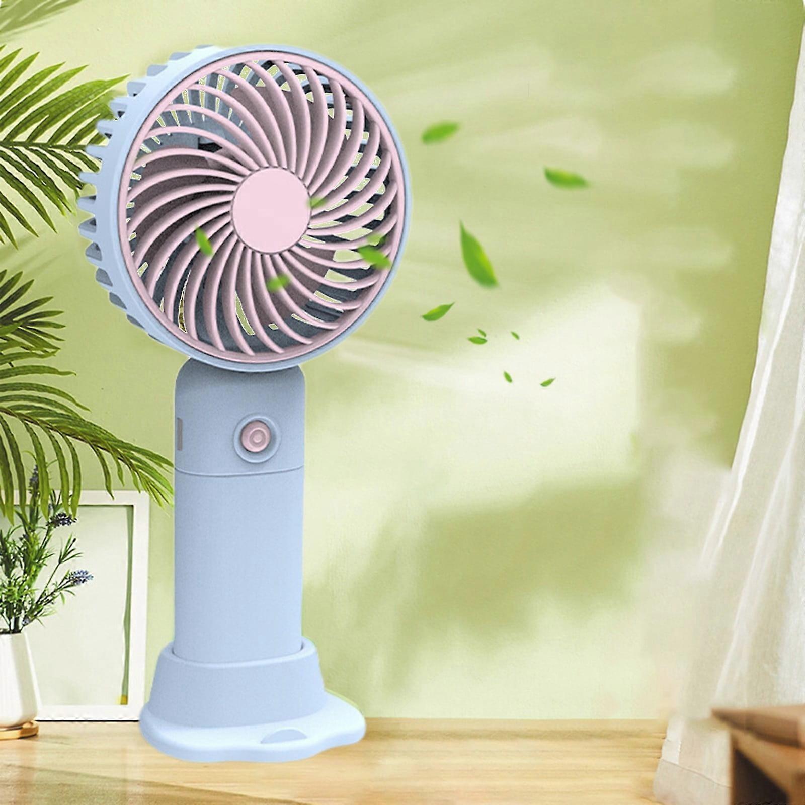 YLOMAY Desktop Fan, USB Rechargeable Adjustable Speed Quiet Fan, Portable Handheld Fan for Dormitory School Travel, Compatible with...