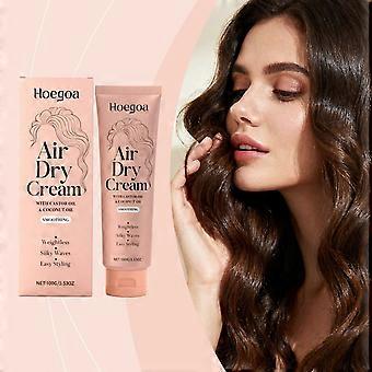 Smoothing Air Dry Cream for Hair  Frizz Control Hair Care Product with Castor Oil & Coconut Oil - Enhances Natural Texture Appearance, 24-Hour Smooth 