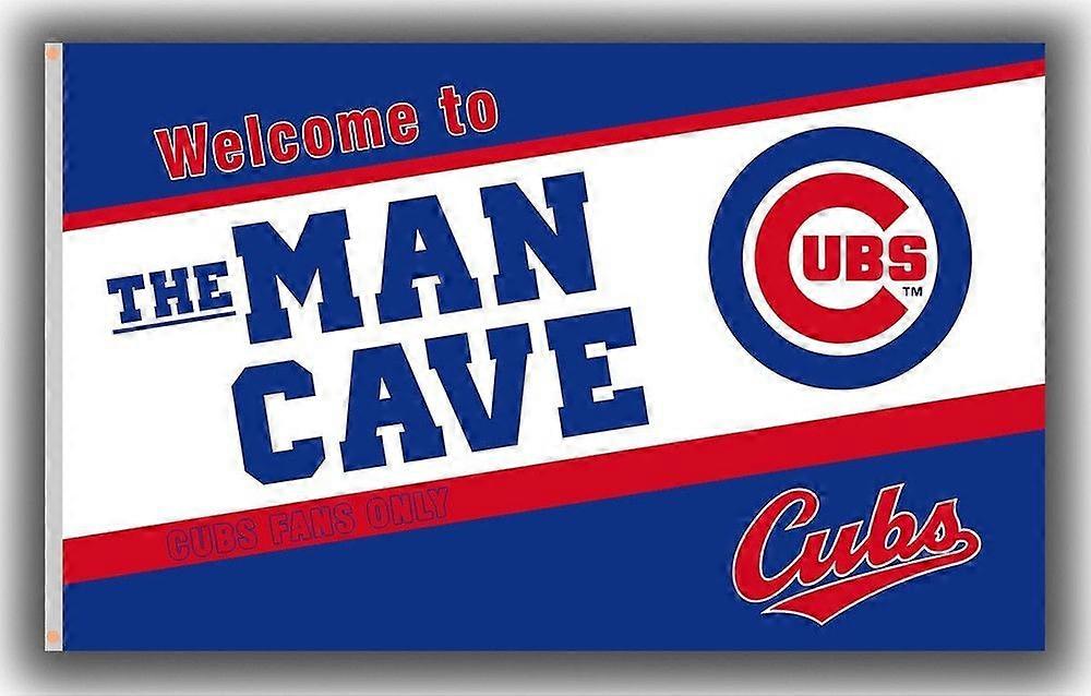 Chicago Baseball Team Minneverdig Flag Cubs Man Cave Decor Banner