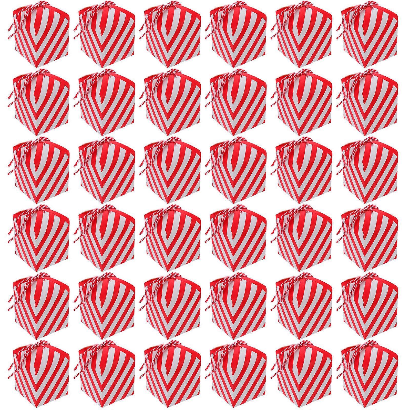 Wedding Candy Box Red Paper Boxes for Candy Storage 96Pcs Set