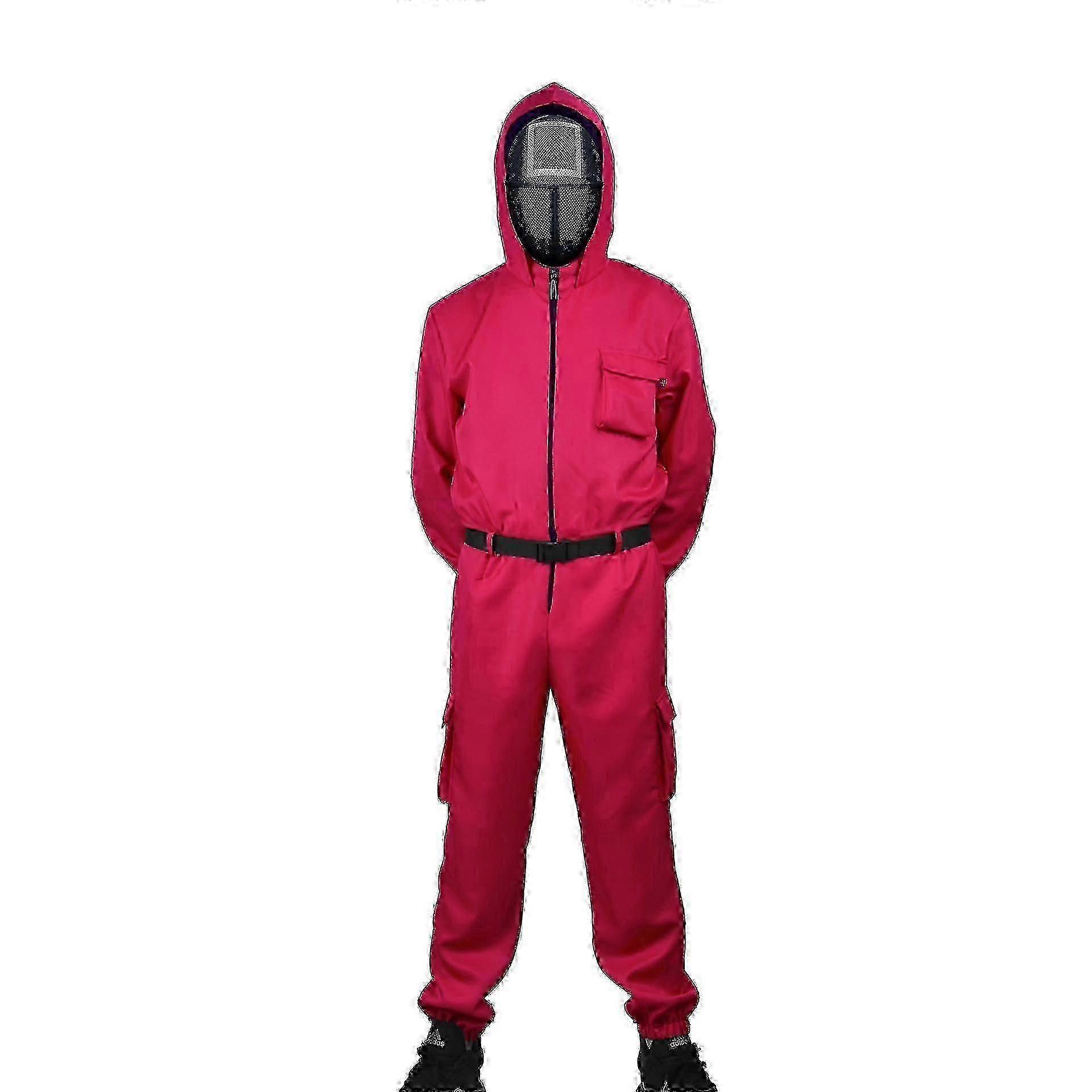 Kid Halloween Squid Game Cosplay Jumpsuit Cosplay Costume Set - Hz