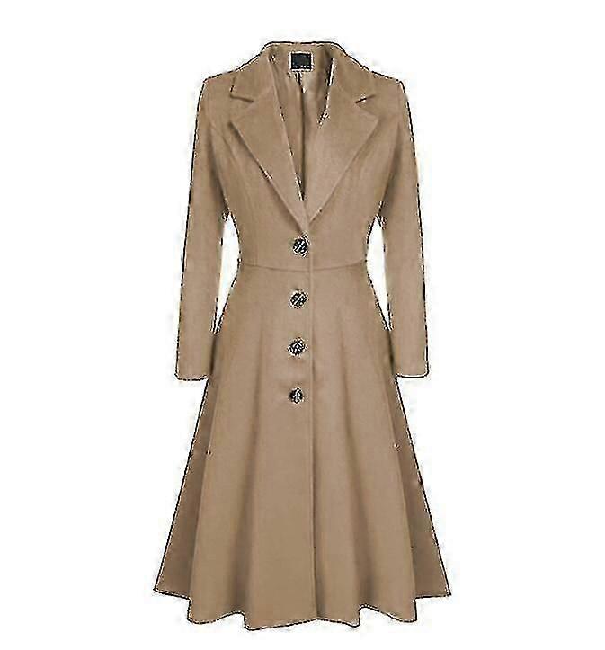 Dames Wollen Trenchcoat Dames Overjas (gzyv) a