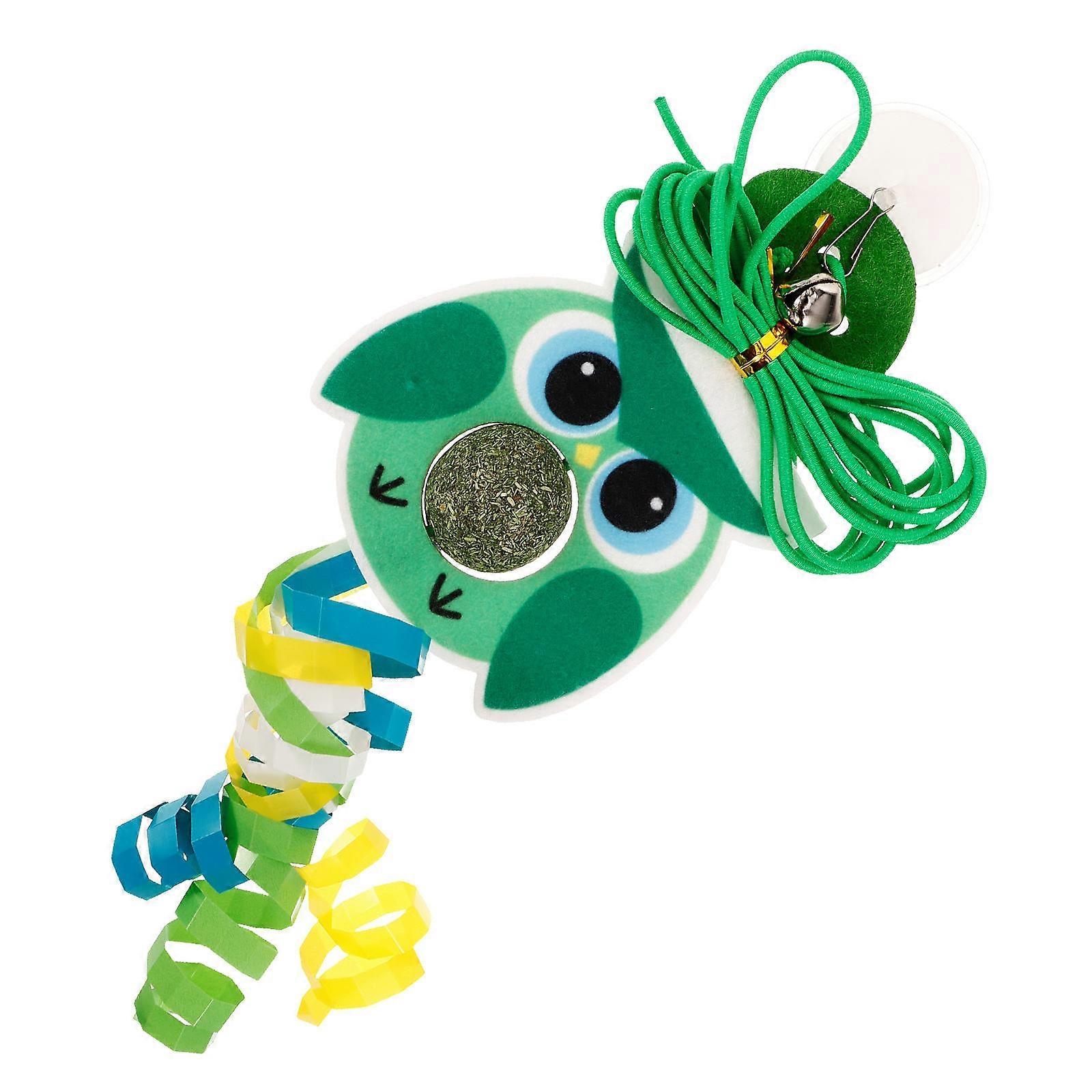 Door Hanging Cat Toy Hanging Interactive 2Pcs Owl Shape Felt Cloth Toy