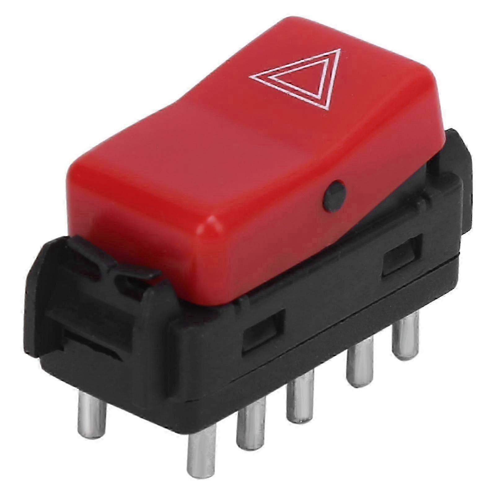 Warning Hazard Light Emergency Flasher Switch 1248200110 Red Replacement for Mercedes W124 W201 W202 Edition C